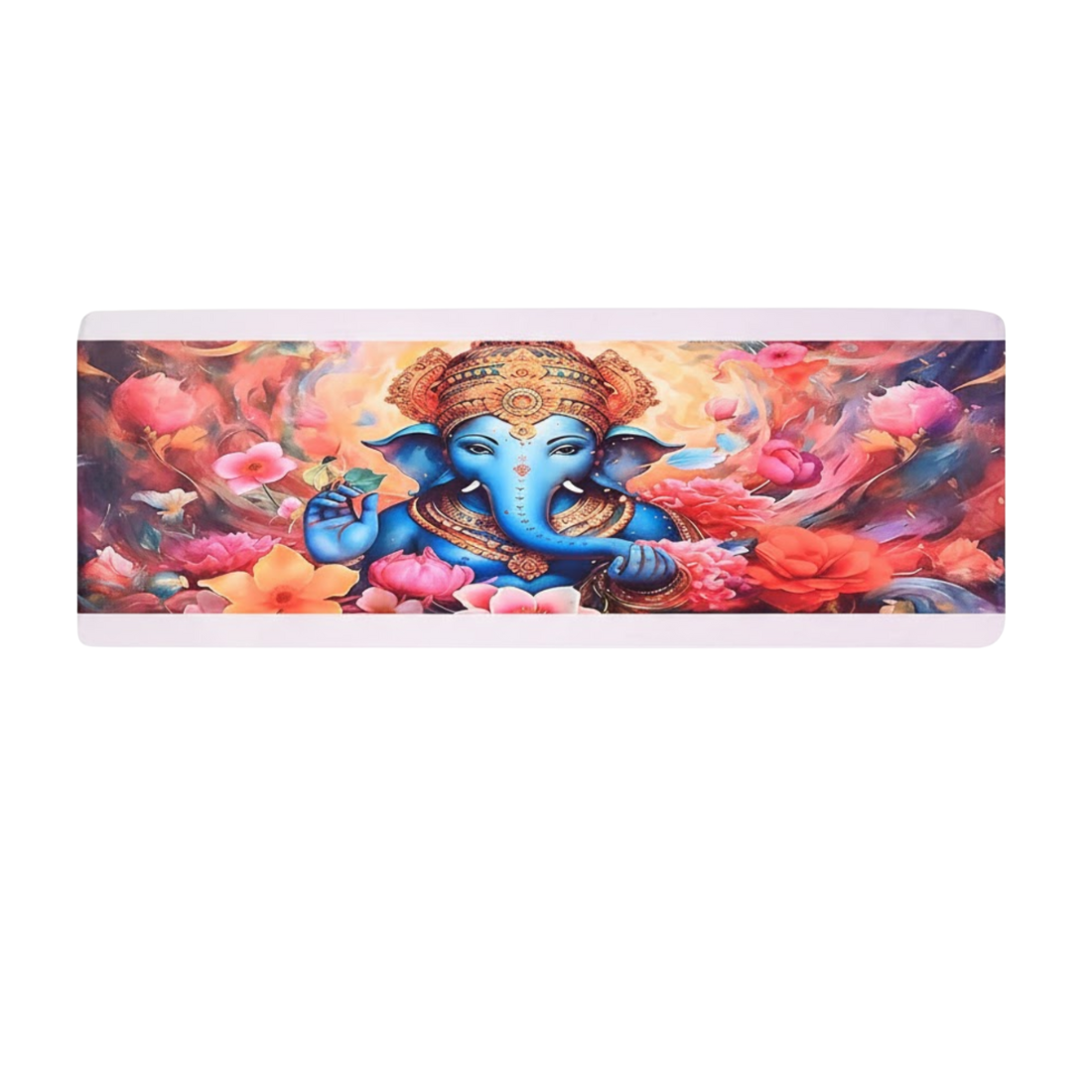 Printed Split Ac Cover Indoor Unit  Ganesh Blue_1.5 Ton 